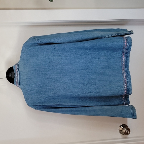 GORGEOUS VINTAGE BOBBY BROOKS EMBROIDERED DENIM JACKET - Picture 3 of 11